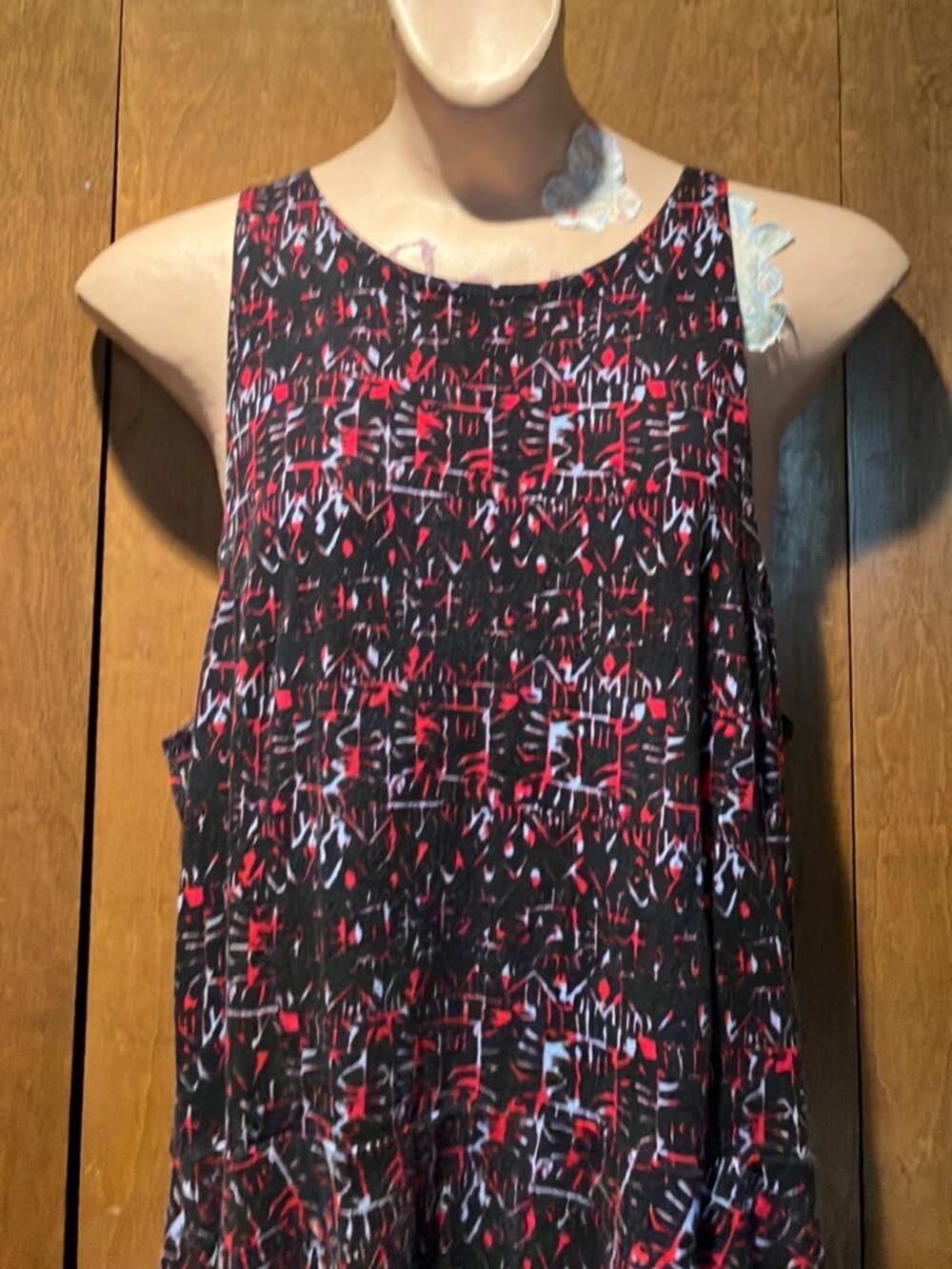 Vans Patterned Sleeveless Dress Size Medium - Picture 5 of 9